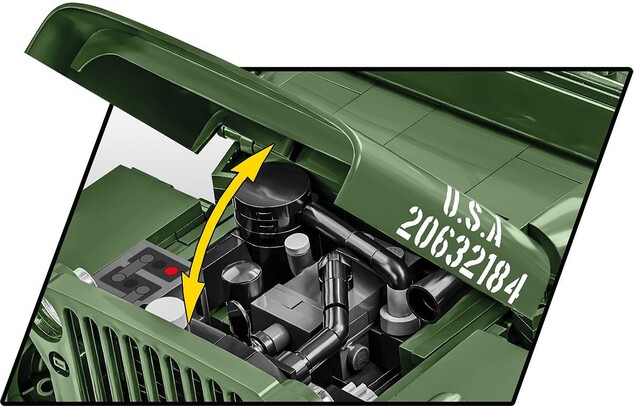 Cobi Willys MB 1:12, 1207 k