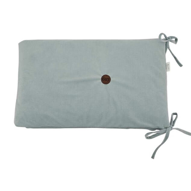 EKO Ograja za posteljico bombažni žamet Olive Green 360cm