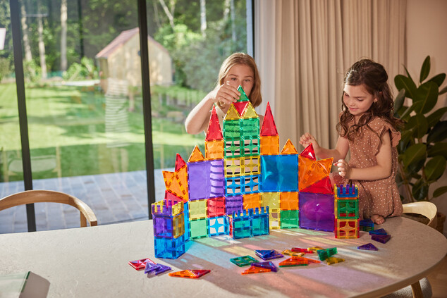 Cleverclixx – Jeu de construction magnétique Ensemble Inventive Intense – 110 pcs
