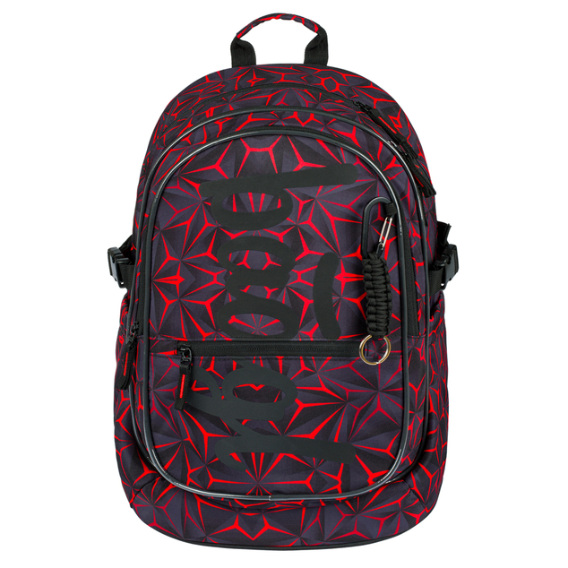 BAAGL SADA 3 Rotes Polygon: Rucksack, Waschbeutel, Tasche