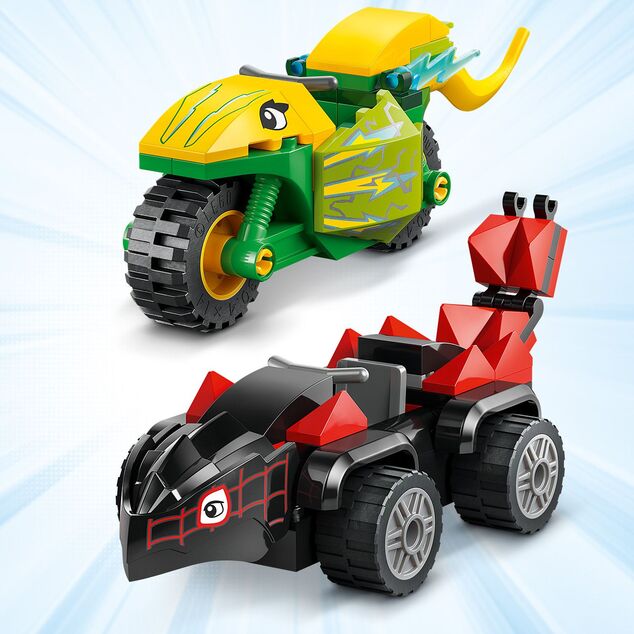 LEGO® Marvel Spidey e i suoi fantastici amici 11198 Spin, Electro e inseguimento con dinosauro