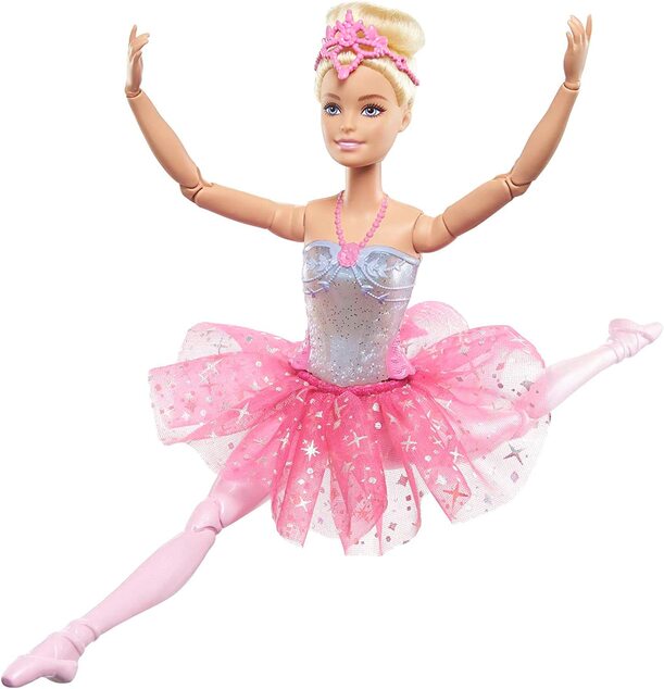 Mattel Barbie Svietiaca magická baletka s ružovou sukňou