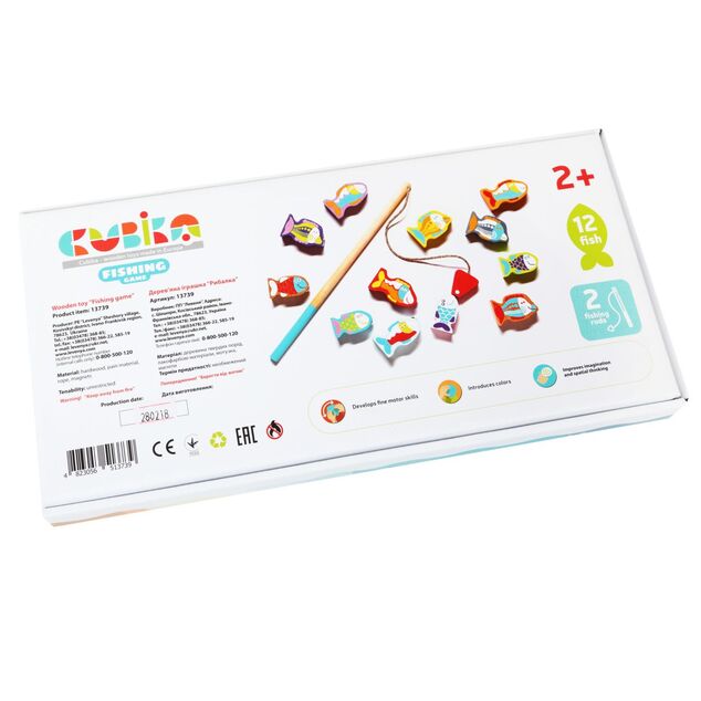 CUBIKA 13739 Angeln - Holzspiel 14 Teile