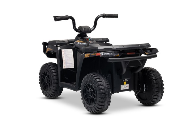 Licencovaná elektrická štvorkolka Arctic Cat 12V so zadným pohonom, čierna, LED svetlá, Lí