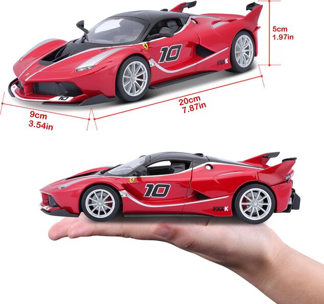 Bburago 1:24 Ferrari Racing FXX K Metallic Rot
