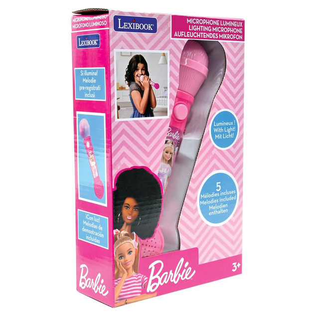 Lexibook Leuchtendes Mikrofon Barbie mit Melodien