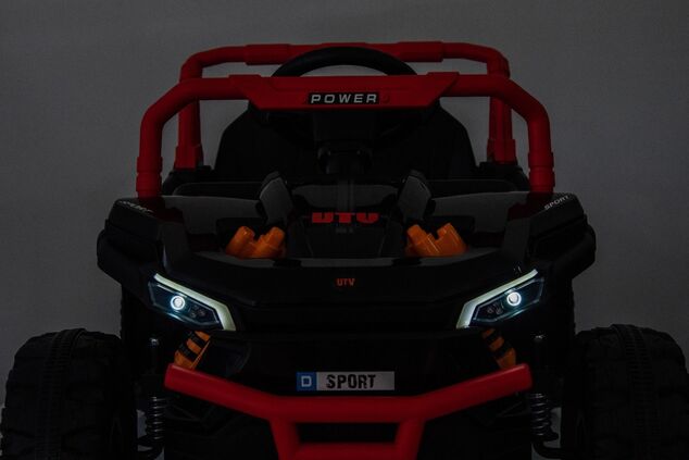 Elektrické autíčko UTV Small 12V, čierne, Pohon zadných kolies, 12V batéria