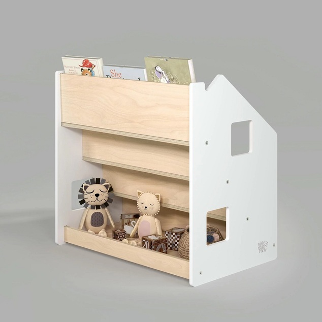 BusyKids Stojan na knihy bílý