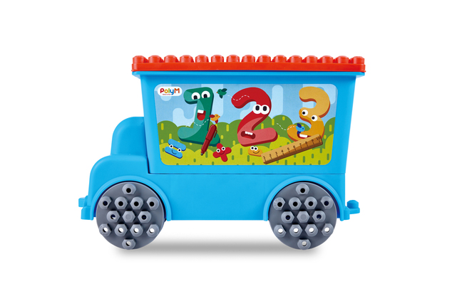 Abschleppwagen-Bausatz mit Zahlen