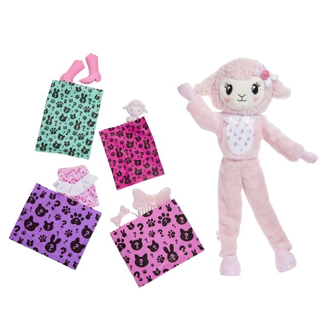 Mattel Barbie CUTIE REVEAL Barbie fiocchi dolci - agnello rosa