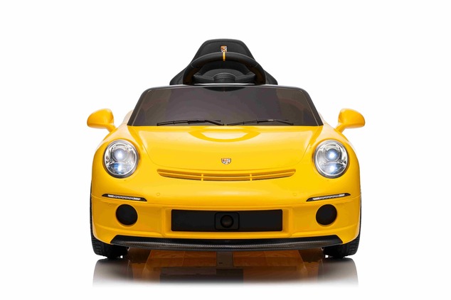 Elektrické autíčko RUF GT 12V, žlté, Otváracie dvere, 2.4 GHz diaľkové ovládanie, LED svet