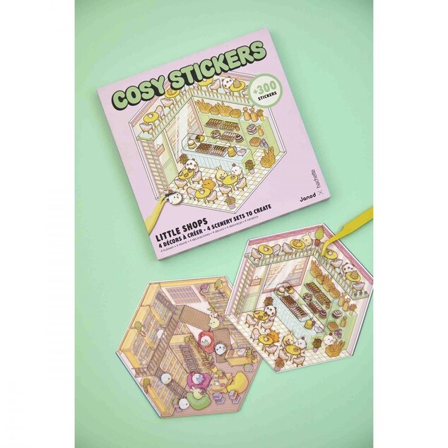 Janod Cosy Set creativ Autocolante Minilume Magazine