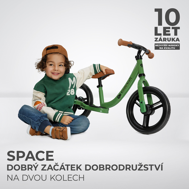 KINDERKRAFT Futókerék Space Deep Light zöld