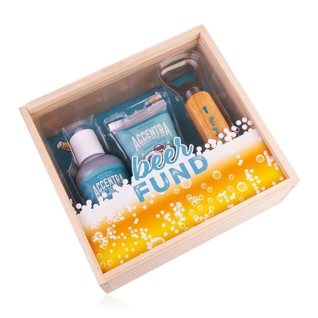 ACCENTRA Set za kupanje Men's Collection Winter s otvaračem za boce Cedrovina 150ml