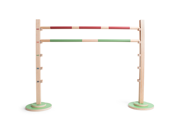 BS Toys Obstacle athlétique en bois - entraînez-vous aux sauts