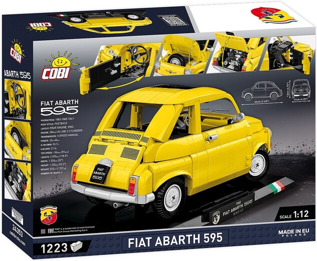 Cobi 1965 Fiat 500 Abarth, 1:12, 1205 k, EXECUTIVE EDITION