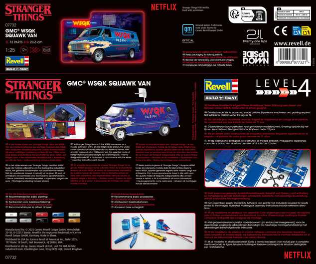 Plastic ModelKit STRANGER THINGS autó 07732 - GMC® WSQK Squawk Van (1:25)