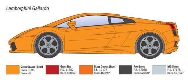 Modellautó készlet 3673 - Lamborghini Gallardo (1:24)