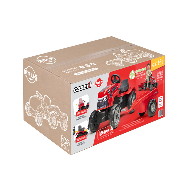 Falk Guralni traktor Case IH s prikolicom