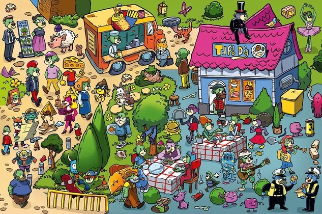 Trefl Puzzle 160 dielikov Treflíci oslavujú