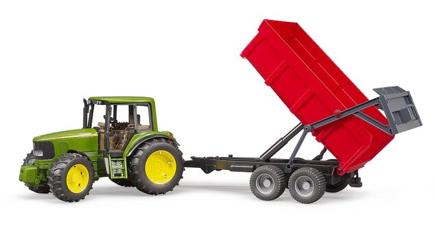 Bruder Farmer - traktor John Deere s vlekom