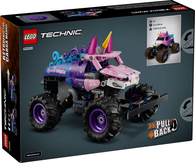 LEGO® Technic 42220 Monster Jam™ Sparkle Smash™ mit Rückziehmotor