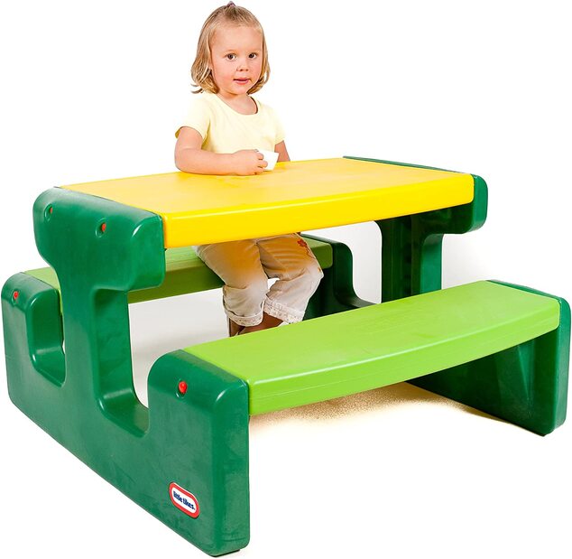 Little Tikes Detský piknikový stolík Evergreen