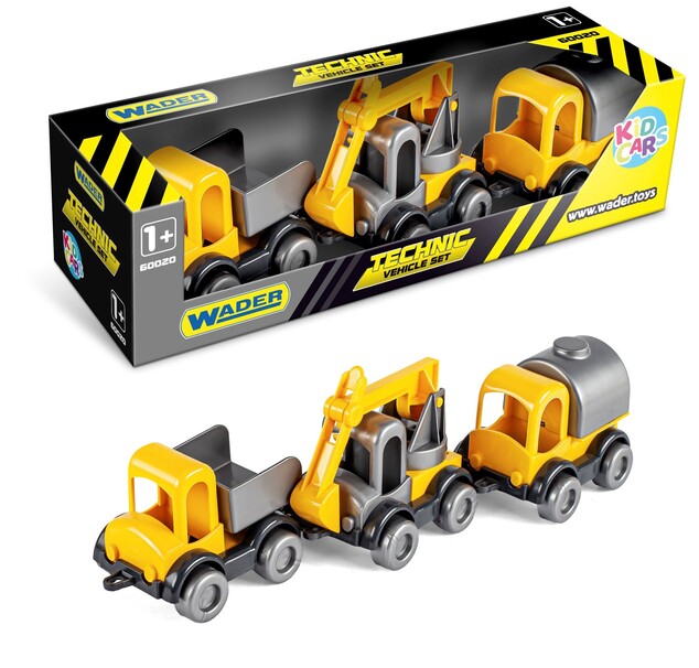 Wader Kid Cars Stavba set 3ks