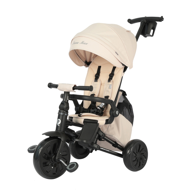 QPLAY Tříkolka Nova Max 5v1 Beige, 10-72 měsíců