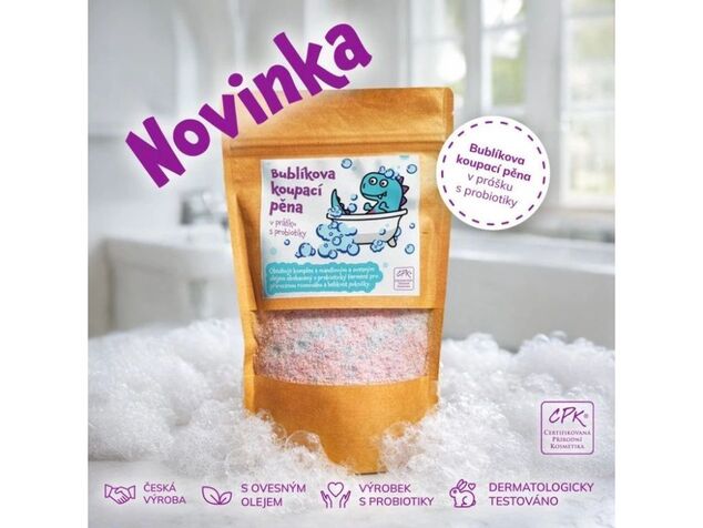 PURE HARMONY fürdőhab Buborék por probiotikumokkal 160g