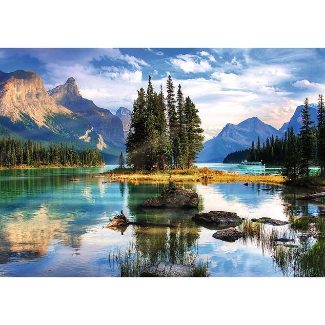 Trefl Puzzle 1000 Premium Plus - Foto Odiseja: Otok duhova, Kanada