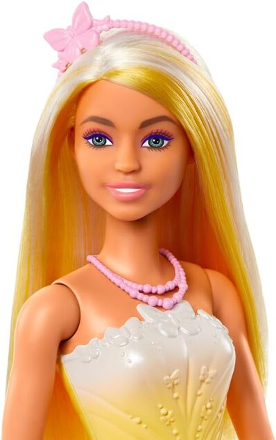 Mattel Barbie Rozprávková princezná - žltá