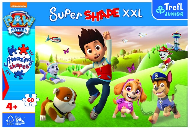 Trefl Puzzle Paw Patrol Super Shape 60 XXL dielikov