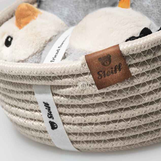 STEIFF Friends Lio pinguino set regalo con bavaglino