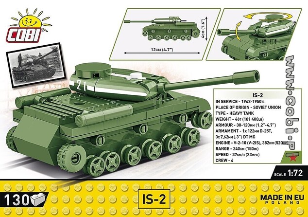 Cobi IS 2, 1:72, 130 k