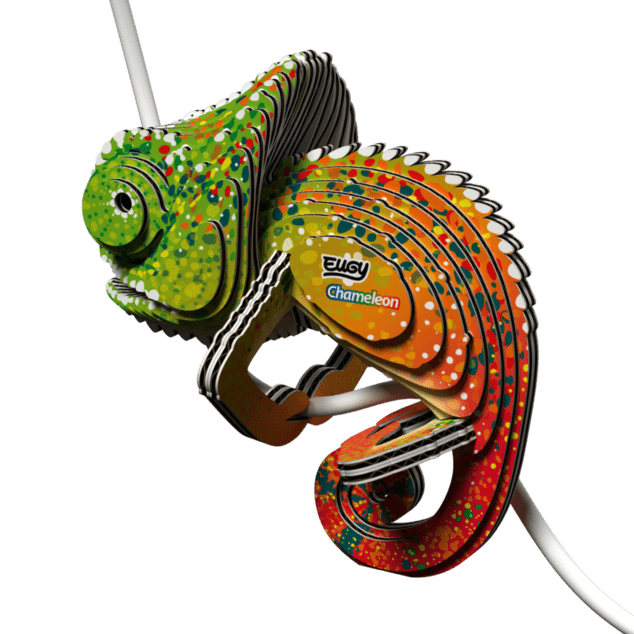 EUGY Chameleon 3D kartonová skládačka