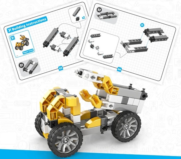 Engino INVENTOR MECHANICS sklápač s 5 bonusovými modelmi