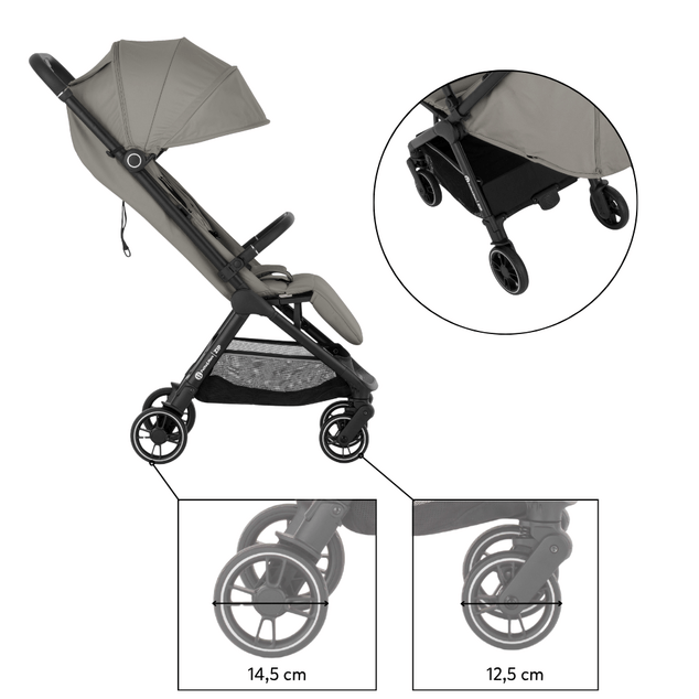 PETITE&amp;MARS Kočík športový Zip Velvet Grey