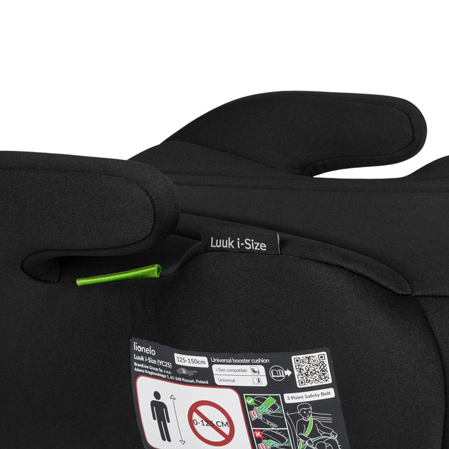 Lionelo Autosedačka Luuk i-Size (125-150 cm) Black