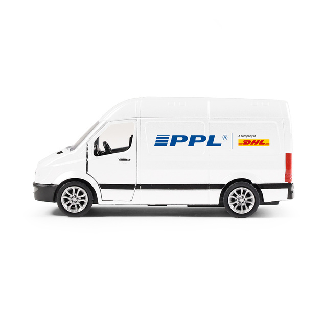 Kovové auto PPL s otváracími dverami 12 cm