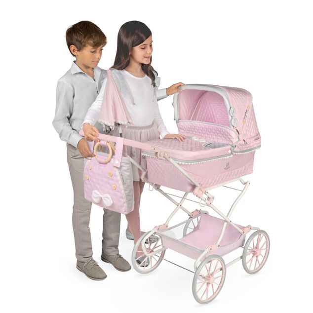 DeCuevas 82075 Passeggino pieghevole per bambole REBORN con ombrellone e accessori Sophie 2025 -