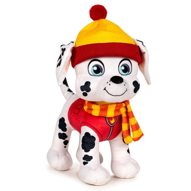 PAW PATROL Marshall zimný plyšová hračka 30cm
