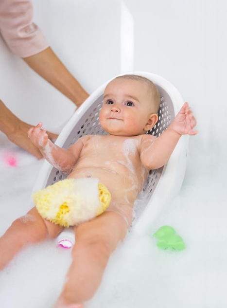 OK BABY Lehátko do vane skladacie mäkké protišmykové Jelly 0–8m Pink