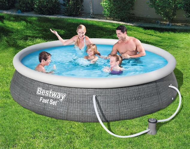 Bestway Fast Set Pool 396 x 84 cm mit Filterpumpe