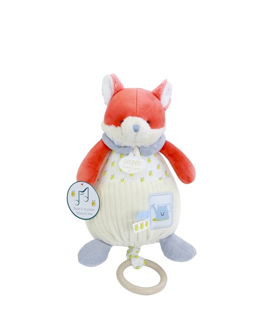 Doudou Darčeková sada Plyšová líška Romarin hrajúca melódiu 20 cm