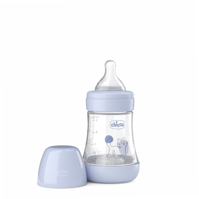CHICCO Fľaša dojčenská antikoliková Perfect5 150 ml chlapec pomalý prietok 0m+