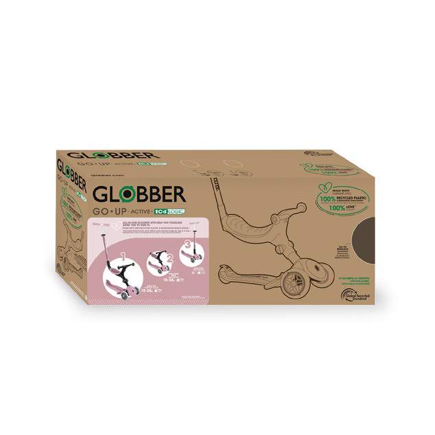 Globber Detská kolobežka Go up active lights ecologic Berry