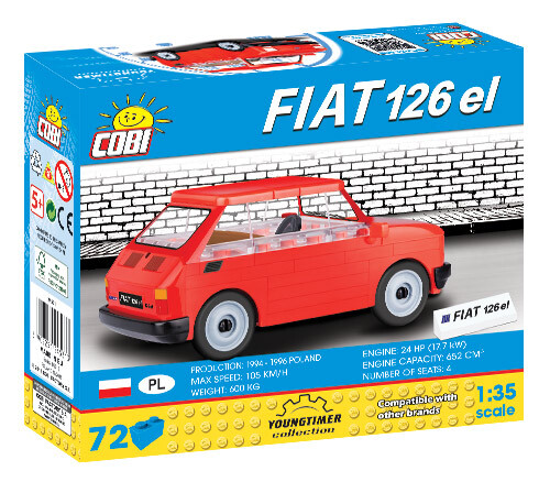 Cobi 24531 Youngtimer Malý FIAT 126p 1994-1999 1:35