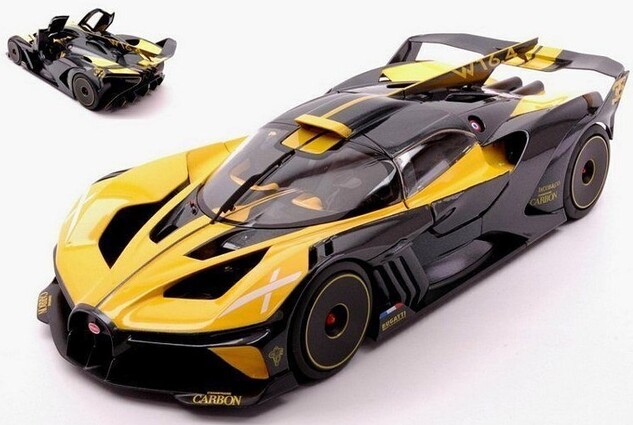 Bburago 1:18 TOP Bugatti Bolide Yellow/Black