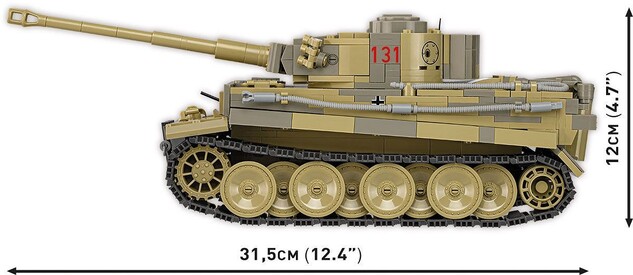 Cobi II WW Panzer VI Tiger no 131, 1:28, 1275 k